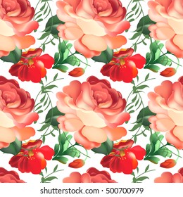 Seamless pattern in russian traditional style.