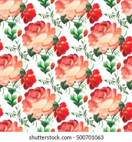 Seamless pattern in russian traditional style.