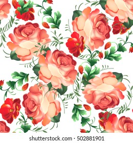 Seamless pattern in russian traditional style.