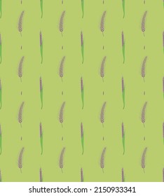 Seamless pattern of rye. Can be used as an old style wallpaper or textile design