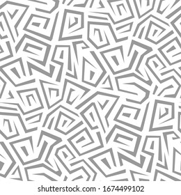 Seamless pattern with safari geometric ornament. Abstract modern endless texture background. Vector illustration.