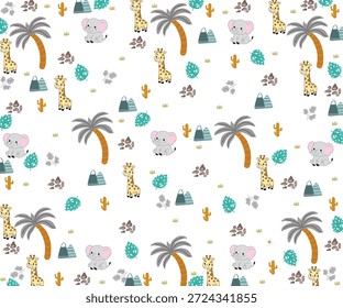 padrão perfeito com um tema de safári ou selva.