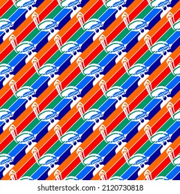 seamless pattern of saint petersburg flag