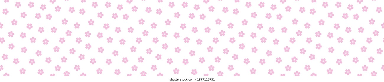 Seamless pattern with sakura flowers