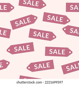Patrón sin problemas con texto de venta y etiquetas de descuento. Fondo de venta del viernes negro