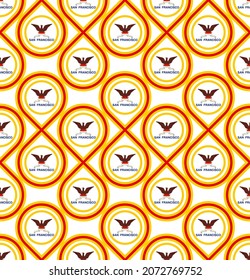 seamless pattern of san francisco city flag. vector illustration
