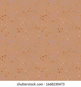 Seamless pattern with sand, pebbles. Multi-colored circles. Vector illustration.