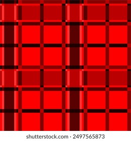 Seamless pattern of Sarung A01 on Red color scheme, showing strong and bold vibes. Sarung is Indonesian traditional garment with a unique textures