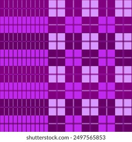 Seamless pattern of Sarung A02 on Purple color scheme, showing strong and calm vibes. Sarung is Indonesian traditional garment with a unique textures