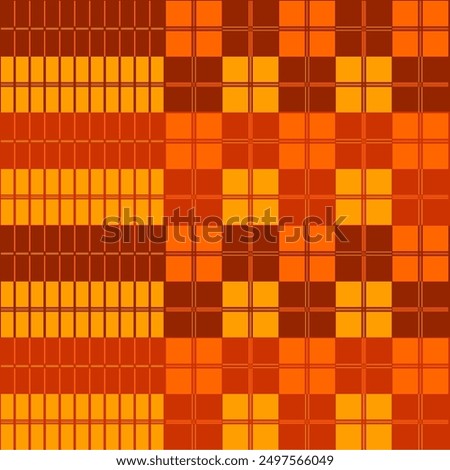 Seamless pattern of Sarung A02 on Orange Brown color scheme, showing misterious and elegant vibes. Sarung is Indonesian traditional garment with a unique textures