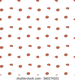 Seamless pattern with sausage