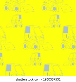 seamless pattern with scalator on yellow background