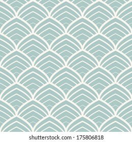 Seamless pattern. Scaled ornament. Geometric stylish background. Vector repeating texture