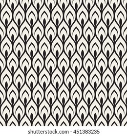 Seamless pattern. Scaled ornament. Geometric stylish background. Vector repeating texture.