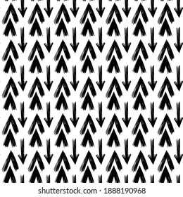 Patrón sin foco con flechas escandinavas. Un fondo elegante para tela, textil, papel envolvente.