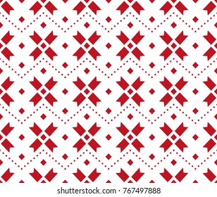 Seamless pattern in scandinavian style. Geometric patterns for print on wallpaper, gift paper, textile, paper. Two-color pattern.