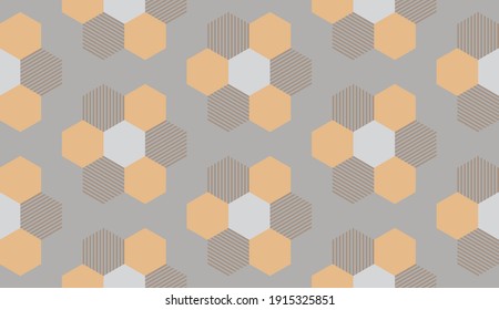 Seamless pattern. Scandinavian style. Pastel colors. Gray. Beige. Brown. Vintage. Template for wrapping paper or ceramic tiles. Wallpapers. Modern fabrics. Fashion trends.