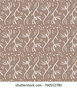 Seamless pattern in scandinavian style. Pattern for print on wallpaper, gift paper, textile, paper. Two-color pattern.
