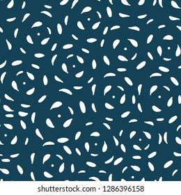 Seamless pattern in scandinavian style. Water pattern for print on wallpaper, gift paper, textile, paper. Two-color pattern.