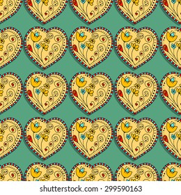 Seamless Pattern School Sketchy Doodle Design- Hand-Drawn Vector Illustration Background