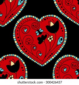 Seamless Pattern School Sketchy Doodle Design- Hand-Drawn Vector Illustration Background