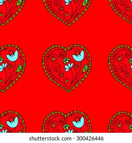 Seamless Pattern School Sketchy Doodle Design- Hand-Drawn Vector Illustration Background