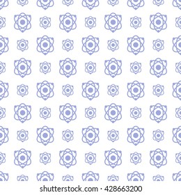 Seamless pattern science and technology vector background.