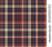 Seamless pattern of scottish tartan plaid. Repeatable background with check fabric texture. Vector backdrop striped textile print.