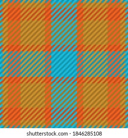 Patrón sin foco de platija escocesa. Fondo repetible con textura de tela de comprobación. Fondo vectorial plano de la impresión textil rayada.