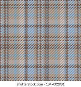 Seamless pattern of scottish tartan plaid. Repeatable background with check fabric texture. Flat vector backdrop of striped textile print.
