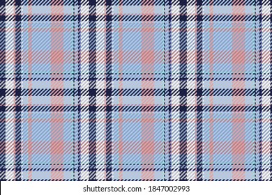 Patrón sin foco de platija escocesa. Fondo repetible con textura de tela de comprobación. Fondo vectorial plano de la impresión textil rayada.