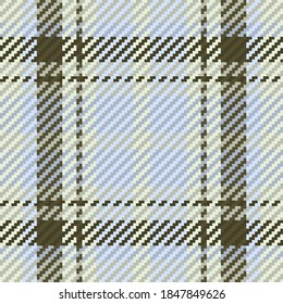 Seamless pattern of scottish tartan plaid. Repeatable background with check fabric texture. Flat vector backdrop of striped textile print.
