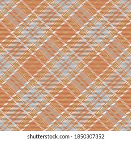 Seamless pattern of scottish tartan plaid. Repeatable background with check fabric texture. Flat vector backdrop of striped textile print.