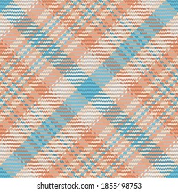 Seamless pattern of scottish tartan plaid. Repeatable background with check fabric texture. Flat vector backdrop of striped textile print.