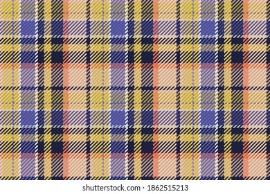 Seamless pattern of scottish tartan plaid. Repeatable background with check fabric texture. Flat vector backdrop of striped textile print.
