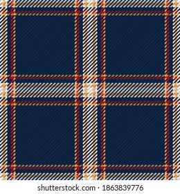 Patrón sin foco de platija escocesa. Fondo repetible con textura de tela de comprobación. Fondo vectorial plano de la impresión textil rayada.