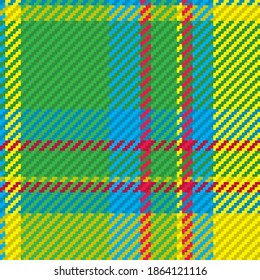 Seamless pattern of scottish tartan plaid. Repeatable background with check fabric texture. Flat vector backdrop of striped textile print.