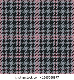 Seamless pattern of scottish tartan plaid. Repeatable background with check fabric texture. Flat vector backdrop of striped textile print.
