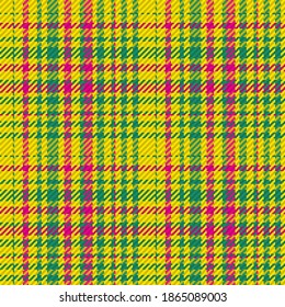 Seamless pattern of scottish tartan plaid. Repeatable background with check fabric texture. Flat vector backdrop of striped textile print.