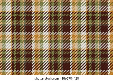 Seamless pattern of scottish tartan plaid. Repeatable background with check fabric texture. Flat vector backdrop of striped textile print.