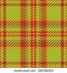 Patrón sin foco de platija escocesa. Fondo repetible con textura de tela de comprobación. Fondo vectorial plano de la impresión textil rayada.