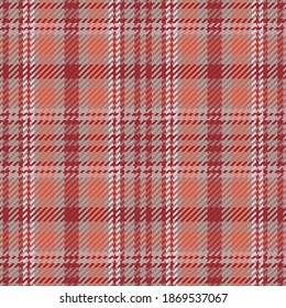 Seamless pattern of scottish tartan plaid. Repeatable background with check fabric texture. Flat vector backdrop of striped textile print.