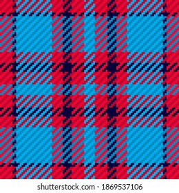 Seamless pattern of scottish tartan plaid. Repeatable background with check fabric texture. Flat vector backdrop of striped textile print.