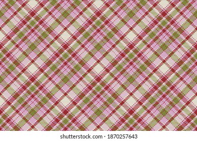 Nahtloses Muster von schottischem Tartan Plaid. Wiederholbarer Hintergrund mit Textur des Textes. Flacher Vektorhintergrund aus gestreiftem Stoffdruck.
