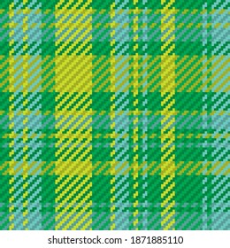 Seamless pattern of scottish tartan plaid. Repeatable background with check fabric texture. Flat vector backdrop of striped textile print.