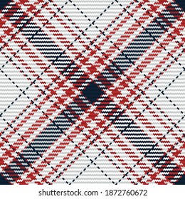 Seamless pattern of scottish tartan plaid. Repeatable background with check fabric texture. Flat vector backdrop of striped textile print.