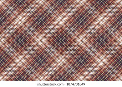 Nahtloses Muster von schottischem Tartan Plaid. Wiederholbarer Hintergrund mit Textur des Textes. Flacher Vektorhintergrund aus gestreiftem Stoffdruck.
