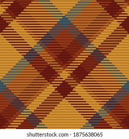 Seamless pattern of scottish tartan plaid. Repeatable background with check fabric texture. Flat vector backdrop of striped textile print.