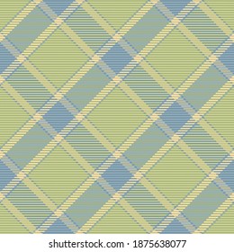 Seamless pattern of scottish tartan plaid. Repeatable background with check fabric texture. Flat vector backdrop of striped textile print.