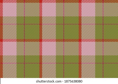 Nahtloses Muster von schottischem Tartan Plaid. Wiederholbarer Hintergrund mit Textur des Textes. Flacher Vektorhintergrund aus gestreiftem Stoffdruck.